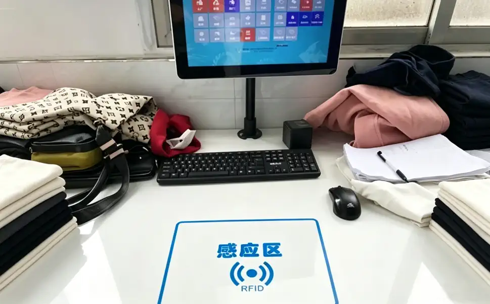 RFID超高频双面背胶标签UT6121应用于标签录入工作站